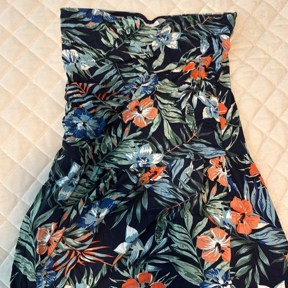 LASCANA Victoria’s Secret Elegant floral Strapless Maxi Dress w/pockets Large - Picture 7 of 7